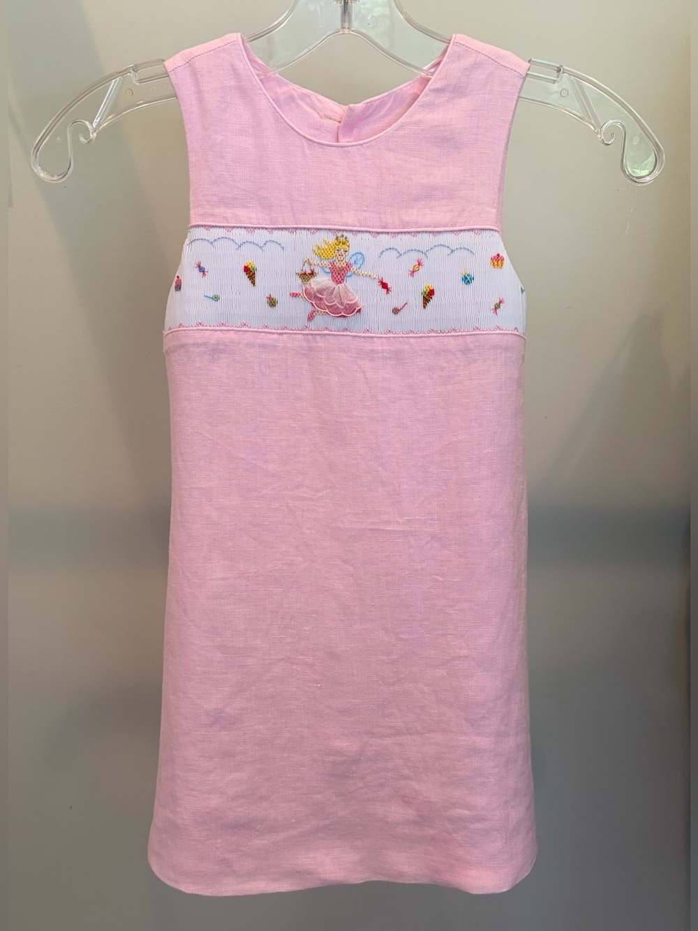 Beaux et Belles Girls Pink Fairy Princess Smocked Dress